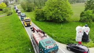 Hochzeitskorso Dietenhausen/Weilmünster Truckpics Lkwkorso