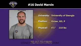David Marvin - Kicker/Punter - 2019 Coach Zauner NFL Free Agent Combine