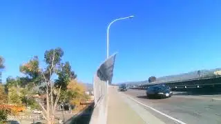 Weekday sun and very cold weather in California, USA