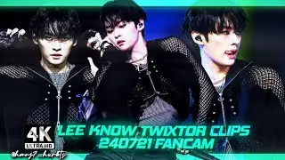 Lee Know Twixtor Clips 4K Ae Sharpened || 240721 Lee Know Twixtor Clips 4K GIVE CREDIT #fyp #kpop