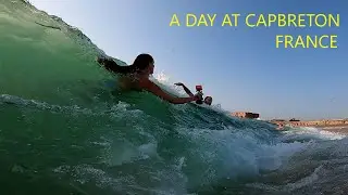 A DAY AT CAPBRETON, FRANCE!!! (PADDLEBOARD, SWIMMING IN THE SHOREBREAK)
