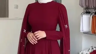 ♦️فستان سواريه شيفون كم اسكارف {٢}