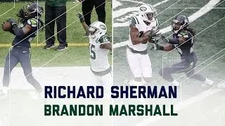 Richard Sherman vs. Brandon Marshall | Seahawks vs. Jets | NFL Week 4 Player Highlights