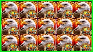★★JACKPOT HANDPAY★★$62 BETS★★GREAT EAGLE RETURNS HIGH LIMIT SLOT MACHINE BUENO DINERO MUSEUM SLOTS