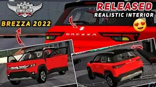 Download SUZUKI BREZZA 2022 CAR MOD 😍 for bus simulator indonesia | BUSSID V3.6.1 | #bussidmods