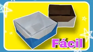Como fazer uma caixinha de papel em Origami  ( Fácil  ) Tutorial detalhado- Faca a sua!!