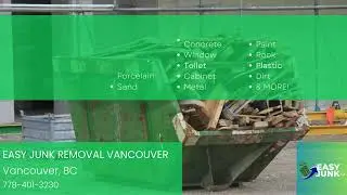 Construction Debris Removal Services - Easy Junk Removal Vancouver