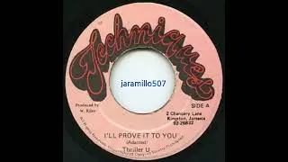 Thriller U &ndash; I'll Prove It To You