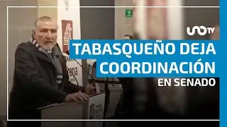 Ad&aacute;n Augusto L&oacute;pez, deja la Coordinaci&oacute;n de Morena en el Senado.