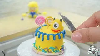 Minions Cake Decorating / Minions Miniature Cake Design by Sarah ASMR