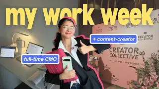 A *realistic* work week in the life of a full-time CMO & content creator | How I manage 2 jobs?