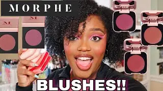NEW MORPHE CREAM & POWDER BLUSHES!!! FIRST IMPRESSION + TRY ON