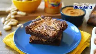 BlueBand Peanut Butter Brownies Recipe