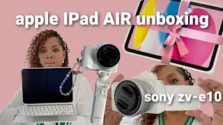 Unboxing *NEW* M4 iPAD PRO & SONY ZV-E10 Camera (11 inch, apple pencil pro, buying in store, + MORE)