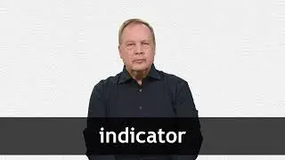 How to pronounce INDICATOR in American English