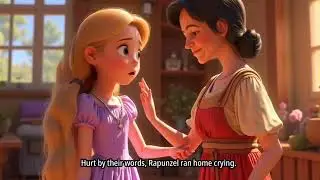 Rapunzel: The Girl with the Magic Golden Hair | AI Story Illustration