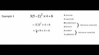 Order Of Operations Example 6 From the BEMDAS Math Program