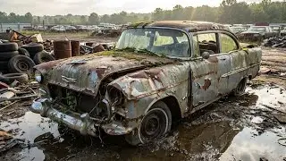 Abandoned Car Restoration | Rusted Chevrolet Bel Air BEFORE ➜ AFTER | RUSTREVIVE ASMR