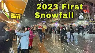 When you experience snowfall for the first time | Manali trip January