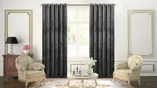 Ready Made Crushed Velvet Eyelet Ring Curtains By Imperial Rooms