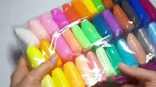Satisfying clay polymer video l Asmr satisfying diy polymer l Unpacking color clay polymer video 