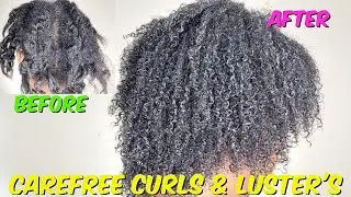 CARE FREE CURLS GOLD & LUSTERS CURL ACTIVATOR On Natural Hair