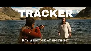 TRACKER - Moke Lake scene. Ray Winstone and Temuera Morrison play cat-and-mouse