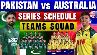 Pakistan vs Australia T20 Series Schedule and Team Squads | Pakistan vs Australia T20 Series 2026