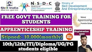 Govt Apprenticeship training portal 2021|NAPS apprentice registration 2021|naps apprentice training