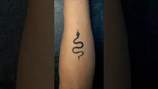 Snake tattoo 😱😱 #shorts