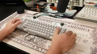 [ALPS] Sharp ZX-330 Keyboard Module Typing Demo (NOS Green ALPS)
