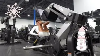 (FIRST VIDEO) Christmas day gym vlog! | quads+cardio