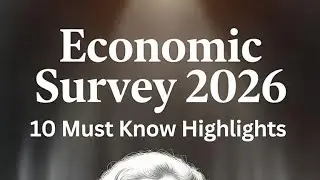 Economic Survey 2026 - 10 Must know points #trending #news #currentaffairs #facts #upsc #economics 