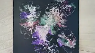 Краски с перламутровым эффектом высушенные 🥰 / Акриловая заливка