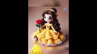 Crochet Crafted Disney Princesses 🧶🧶#shortvideo #disney #princess #tiktok #woolencraft
