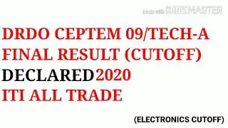 DRDO RESULT 2020 | FINAL RESULT DECLARED | ELECTRONICS CUTOFF | DRDO CEPTEM RESULT 2020