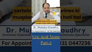 Formation of Uric Acid Stone I by Dr. Mujtaba Chaudhry