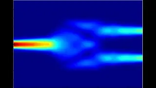 Multi-mode interference (MMI 1x2) simulation