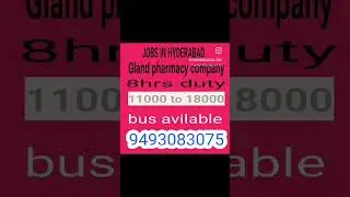 #jobs #jobsforfreshers #hyderabad #jobsearch #jobseekers