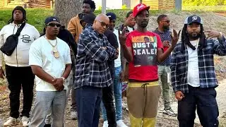 Icewear Vezzo & Warren G Regulate w Curtis Snow on Tha Bluff at Streets Ain't The Same Video Shoot