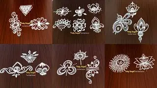Daily Apartment kolam 🍀30 Rangolis for 30 days 🍀Easy & simple Evening muggulu #670