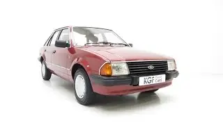 A Sumptuous Ford Escort Mk3 1.6 Ghia with Just 49,986 Miles - SOLD!