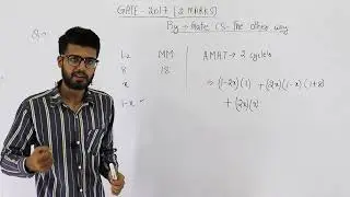 Gate 2017 pyq CAO | In a two-level cache system, the access times of L1 and L2 1 and 8 clock cycles.