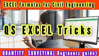 Excel Formulas  for Quantity Surveyors #jshabiman #civilqs