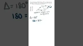 ACT Math Practice | Test Prep | Problem 7  #education #testprep #parallelogram