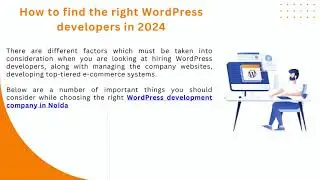 How to hire the WordPress development company in 2024