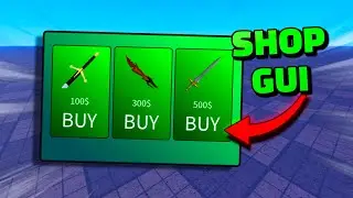 Как создать графический интерфейс магазина в Roblox Studio! | Учебник