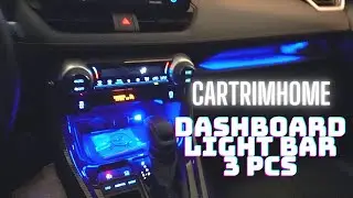 Cartrimhome Dashboard Light Bar 3pcs for RAV4 2019 to 2023