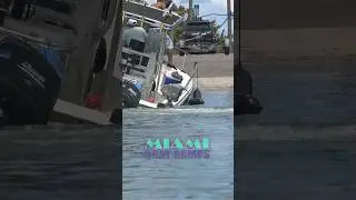 Forgetting the drain plug almost cost this crew their boat....#boatramp #boating #boatlife #boatramp