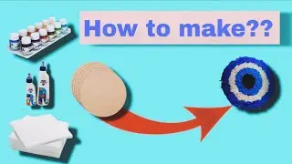 Tissue Paper Evil Eye Craft 💙 | Handmade Nazar Battu DIY #shorts #viral #trending #crazycrafting 
